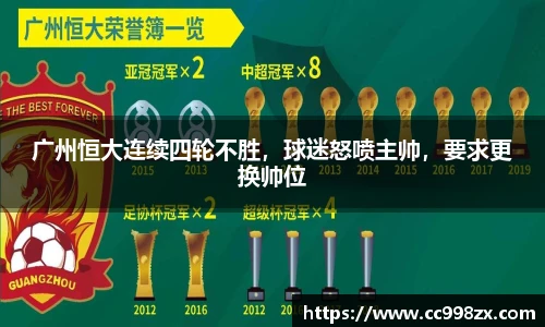 广州恒大连续四轮不胜，球迷怒喷主帅，要求更换帅位